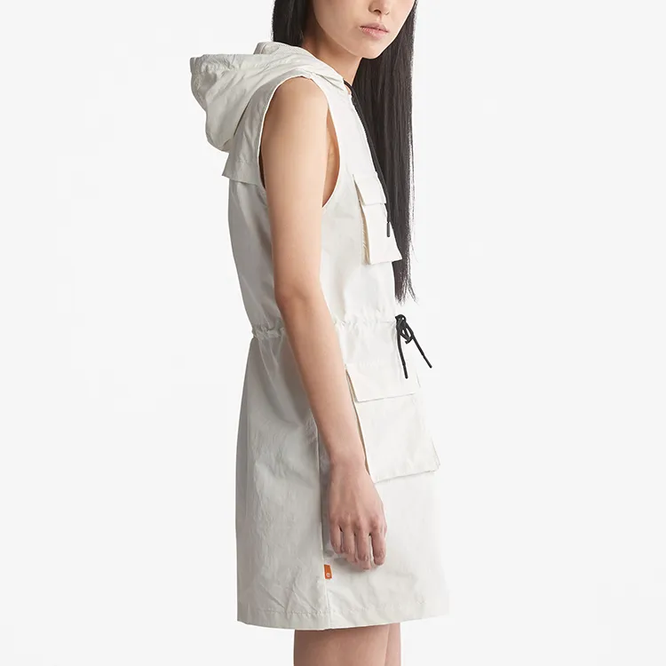 Timberland Sleeveless Dresses Women's White-4