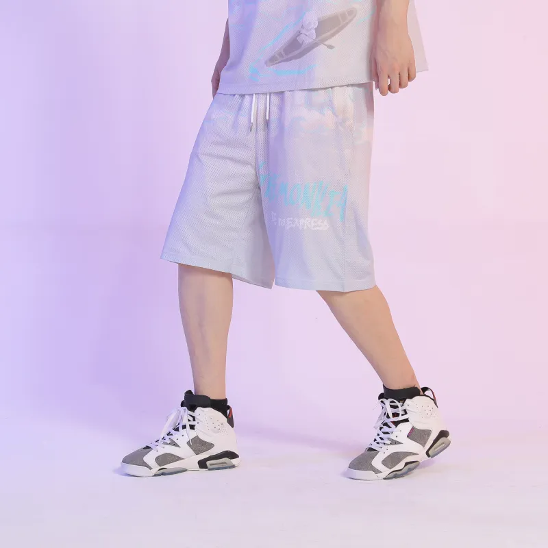 FireMonkey Basketball Shorts Unisex Gray-4