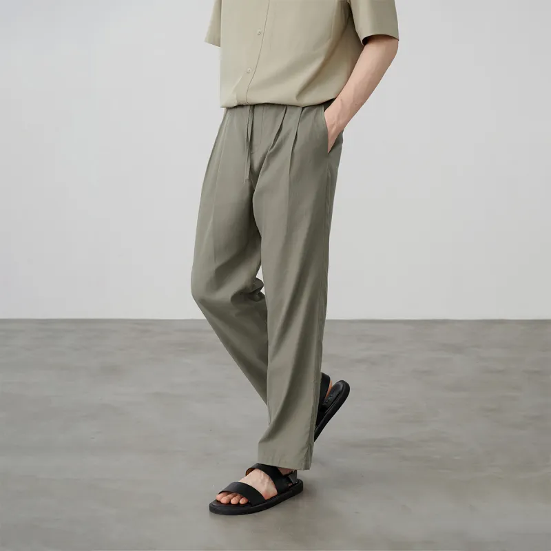 A.B.X Summer Thin Ankle Length Casual Pants Men's-10
