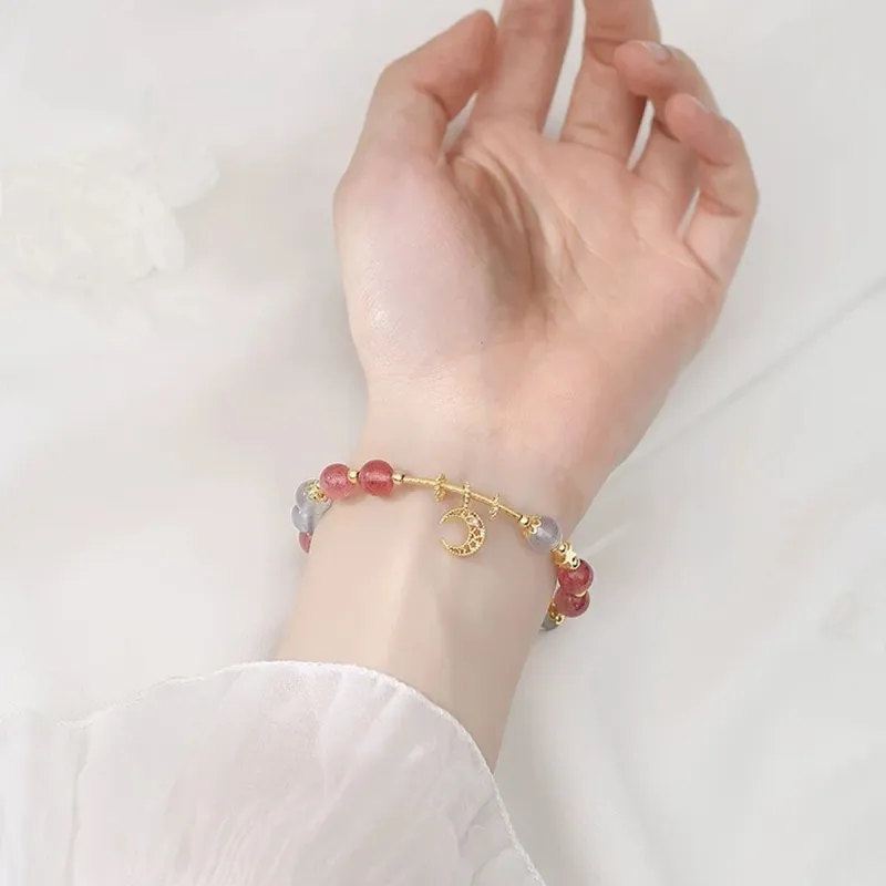 PIARA Faux Strawberry Crystal Bracelets Women's-1