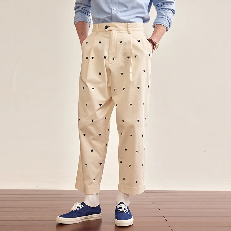 Teenie Weenie Men Casual Pants Unisex Ivory-5
