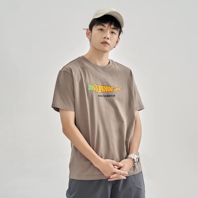 New Balance T Shirt Unisex Brown-3
