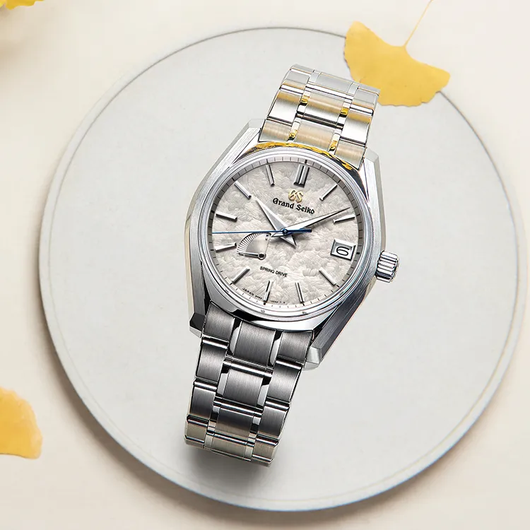 GRAND SEIKO Mechanical Movement Titanium Strap Watch Men's Watches Gray Dial-1