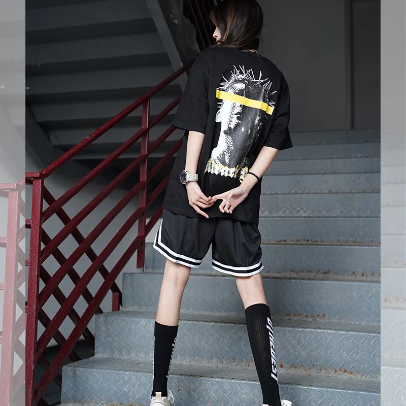 MIRACLE KILL Loose Fit Shorts Unisex Black-9