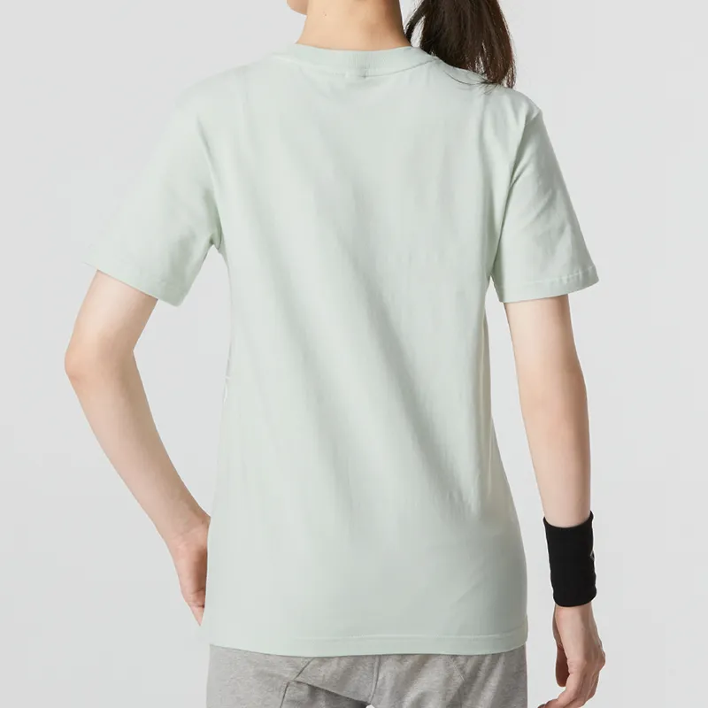 Adidas Set in Sleeve T Shirt Women's Light Gray-4