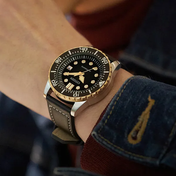 CITIZEN Mechanical Movement Watch 20mm*5mm*5mm Unisex Black Dial NJ0176-10E-4