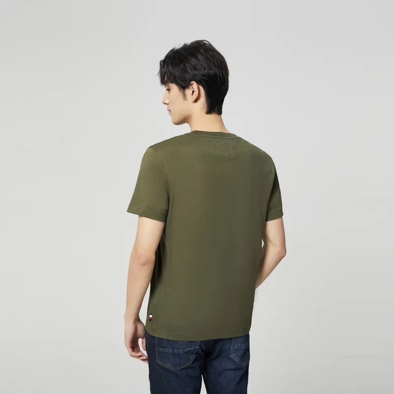 Tommy Hilfiger T-Shirts Unisex Army Green RBN-3