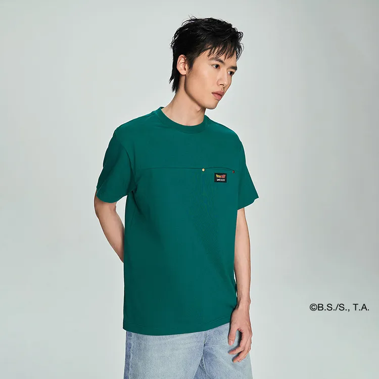 Dragon Ball X Lee X Dragon Ball Co brand T Shirts Men Turquoise-5