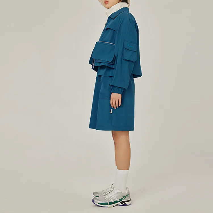 Penfield Cropped Coats Women's Peacock Blue-3