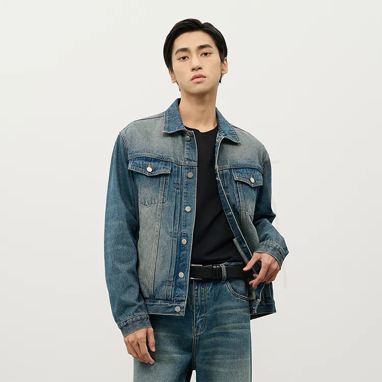 DIMC Denim Jacket Unisex Washed Blue-3