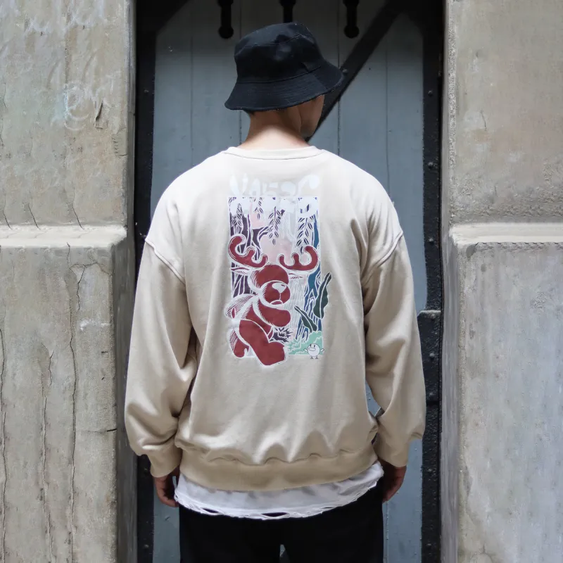 BD.POWER UP+ Sweatshirts Unisex Light Khaki-2