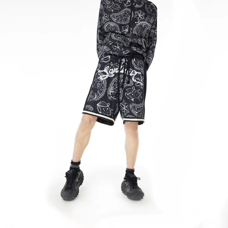 SandKnit Loose Fit Shorts Unisex Graphite Black-3