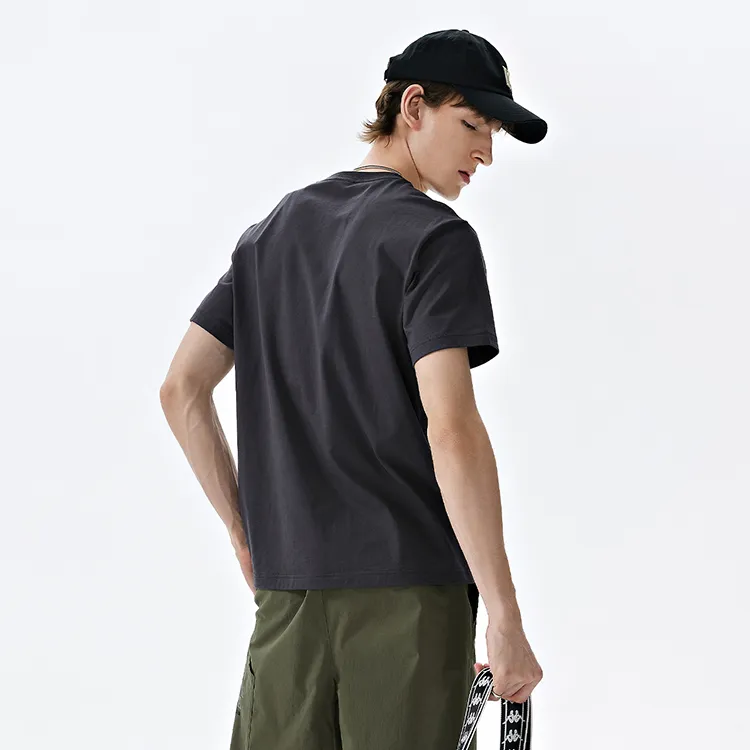 Kappa 1916 Series T Shirts Men Dark Shadow Gray 195-3