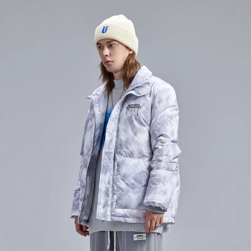 Guuka Down Jacket Men's Light Gray-3