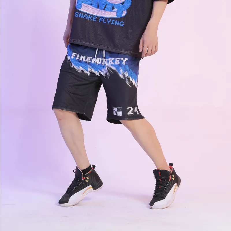 FireMonkey Basketball Shorts Unisex Black-4