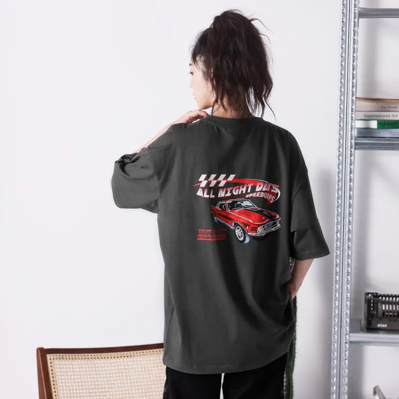 ALL NIGHT DAYS Heavyweight T Shirt Unisex-3