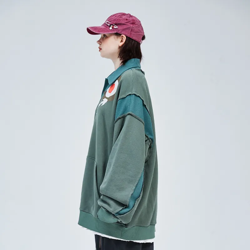 A SQUARE ROOT Sweatshirt Unisex Green-4