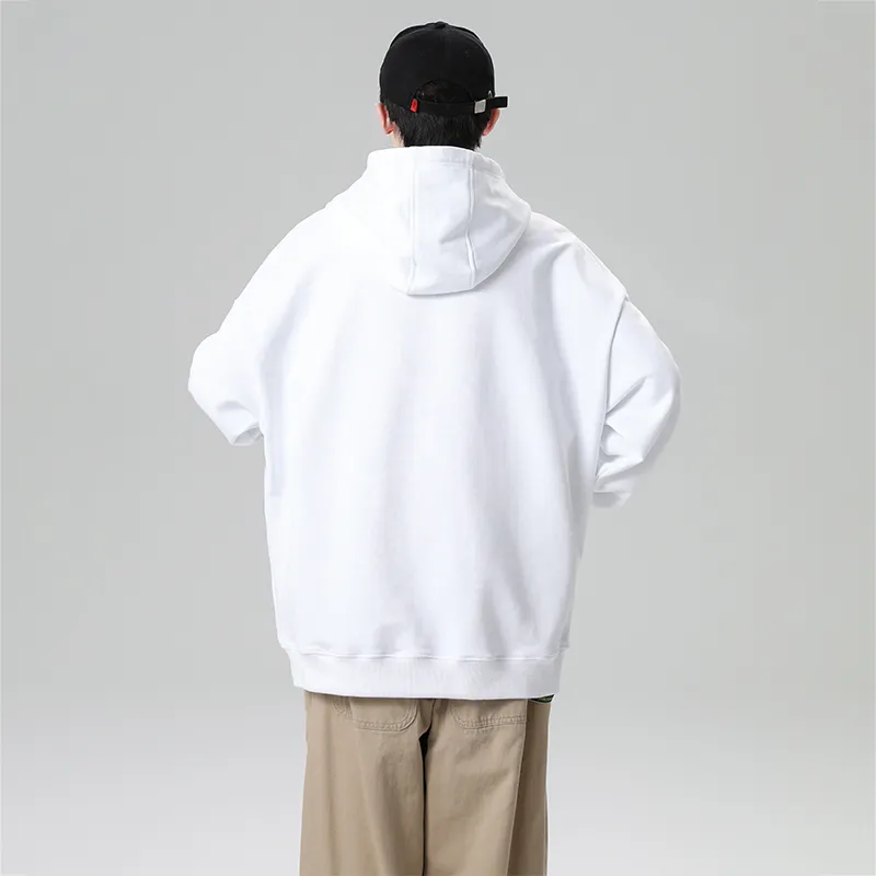 SCRM Hooded Loose Fit Sweatshirt Spring And Autumn Unisex-7