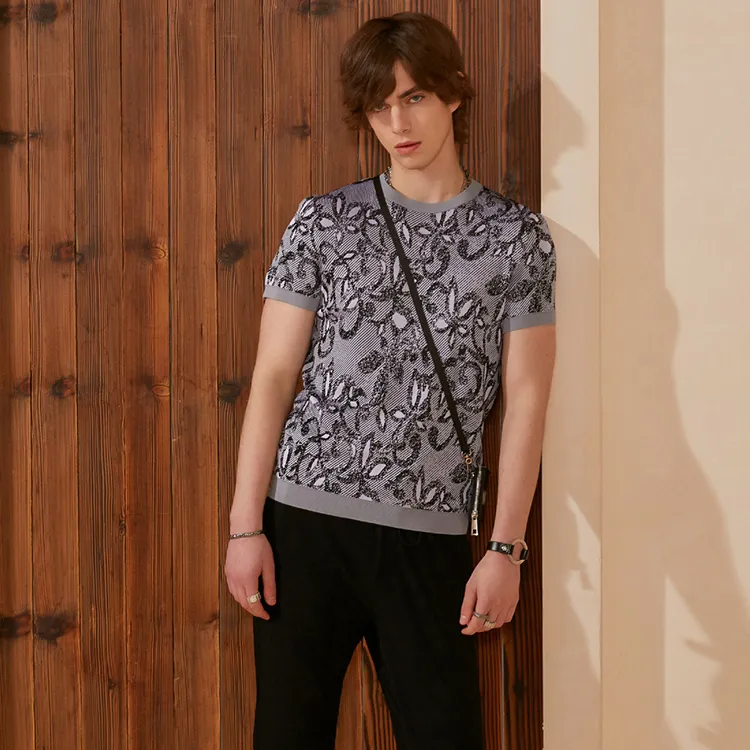 DAVID NAMAN SS22 T Shirt Men's Gray-2