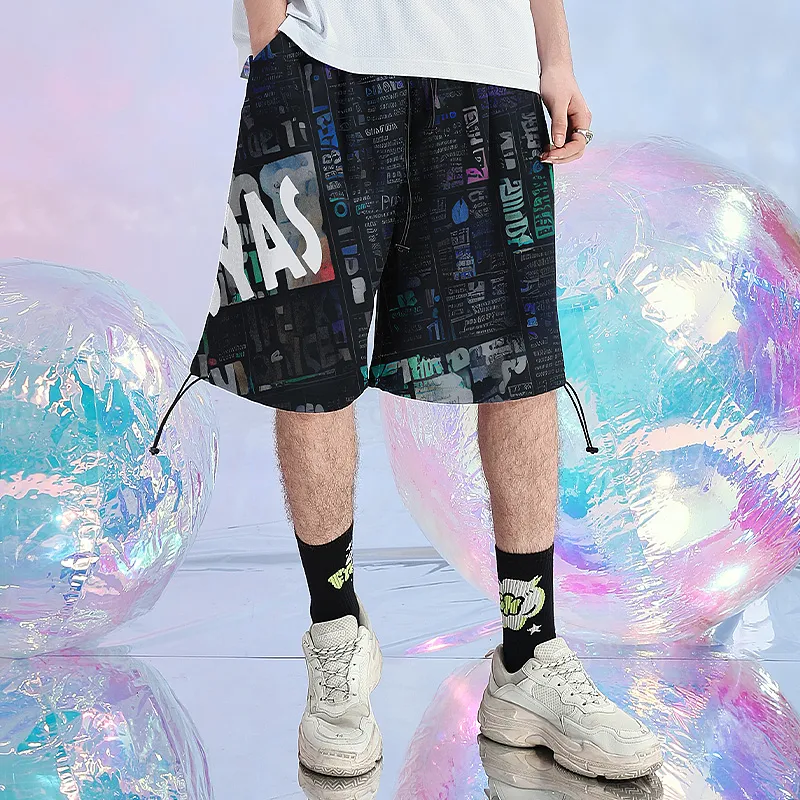 SANSYAS Casual Shorts Unisex Black-2