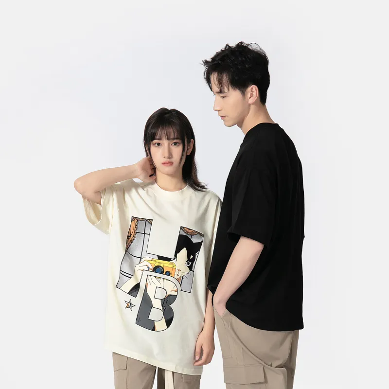 Hepburn Cat T-Shirts Unisex-9
