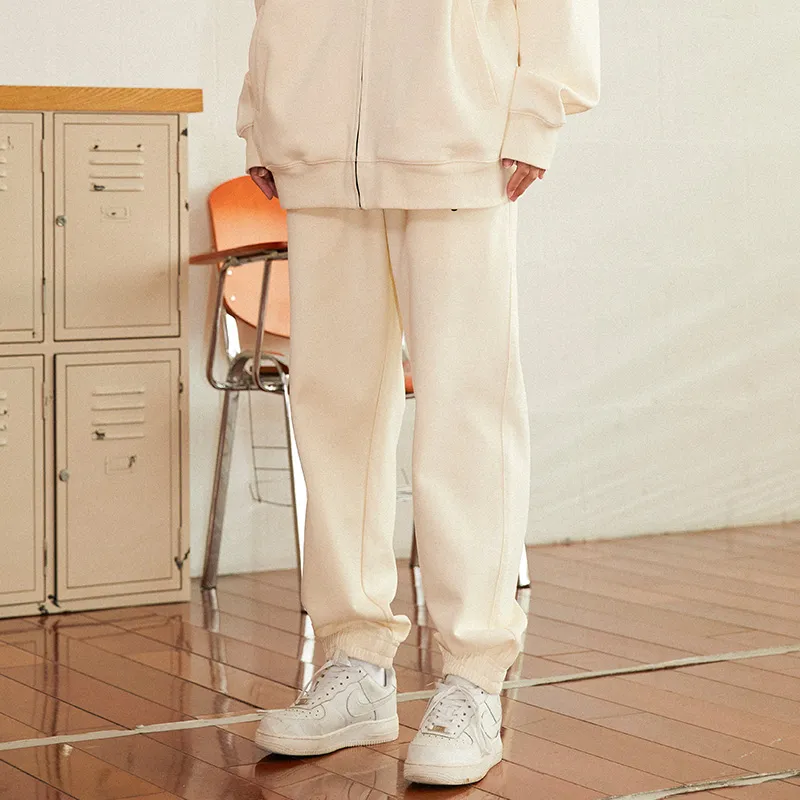 JUST VIBE Jogger Casual Pants Unisex Ecru-6