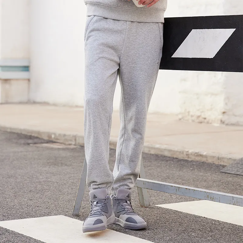 PEAK Knitted Sweatpants Men Heather Gray-3