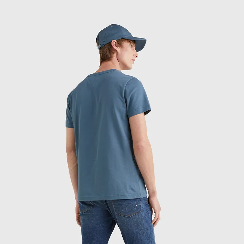 Tommy Hilfiger T Shirts Men Haze Blue DA4-3