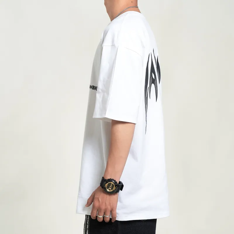 FANBIOU Fire-print Unisex T-shirt-15