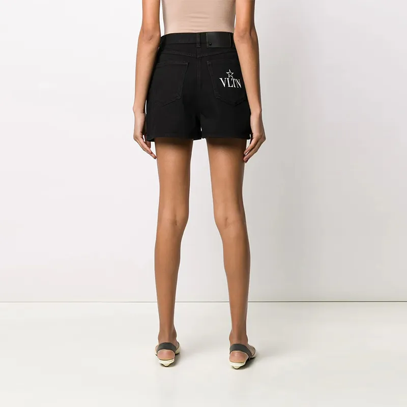 Valentino Casual Shorts Women's Black-2