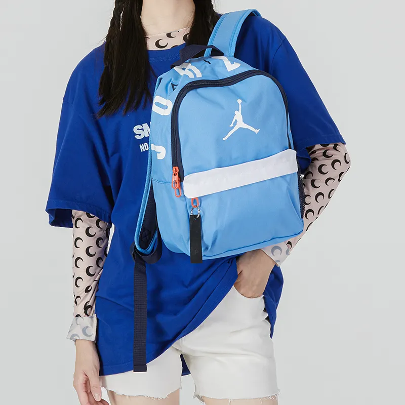 Jordan Polyester Backpack Small Size Men's Blue-2