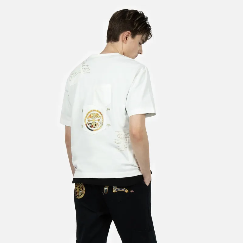 EVISU T Shirts Men White-2