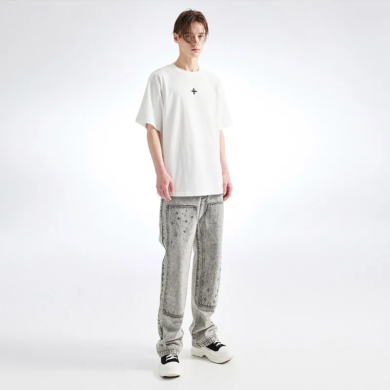 YLDP Jeans Unisex Gray-4