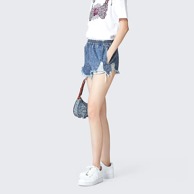 Laurence & Chico Denim Shorts Women's Light Blue-4