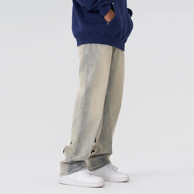 A Chock Jeans Unisex Pale Yellow-5
