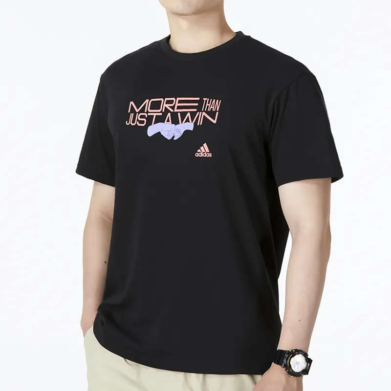 Adidas T Shirts Men Black-2