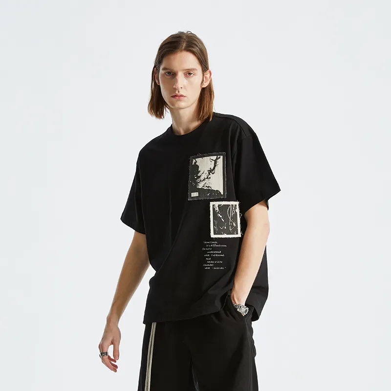 Organic Emotion T Shirts Unisex Black-3