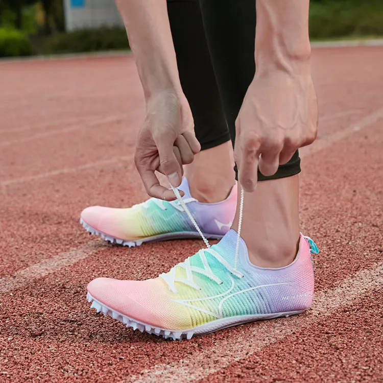 HEALTH Cushioned Slip Resistant Abrasion Resistant Low Top Sprint Running Shoes Unisex Multicolor-5
