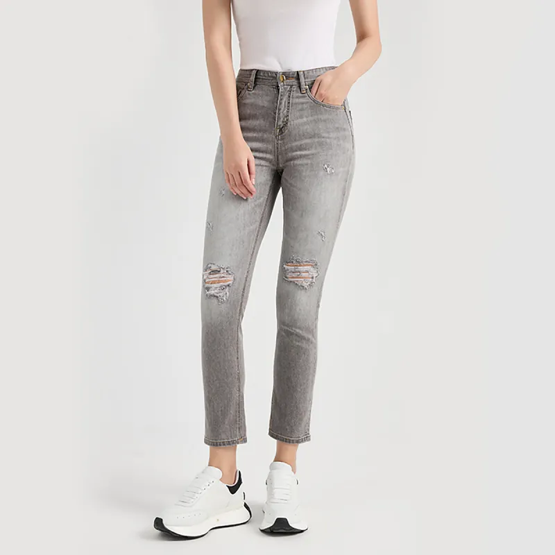 23R+ Straight Jeans Women's Smoke Gray-3