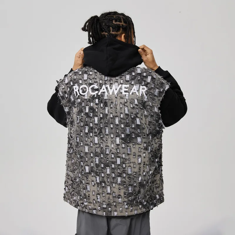 ROCAWEAR Vests Unisex Coffee Gray-2