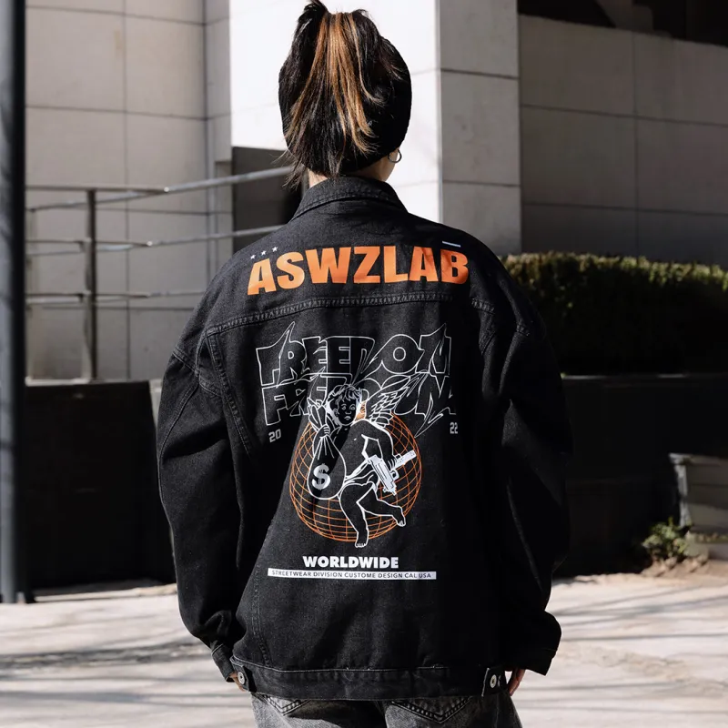 ASWZ Denim Jackets Unisex-5