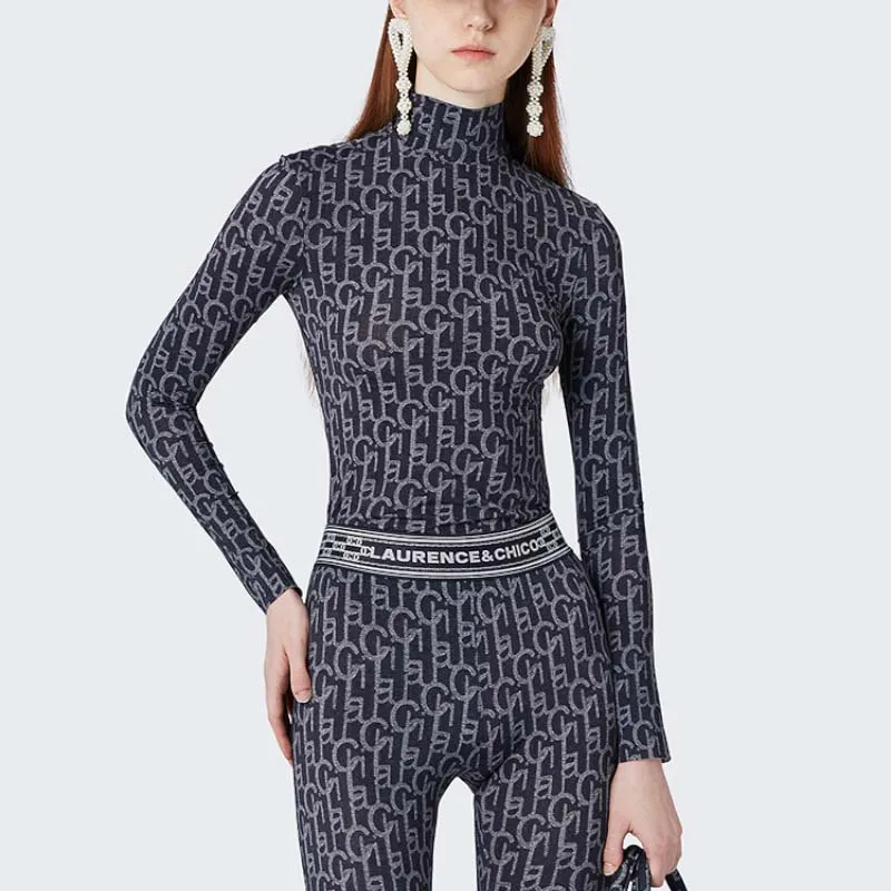 Laurence & Chico Straight Long-Sleeved T-Shirt Women's Blue-7