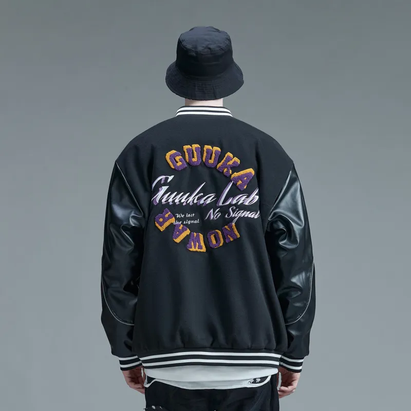 Guuka Baseball Jacket Women's Black-6