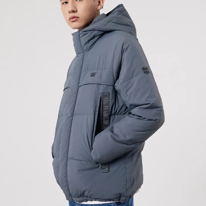 CAT x Transformers FW22 Cartoon Letter Solid Color Hooded Loose Fit Thickened Down Jacket Unisex-4