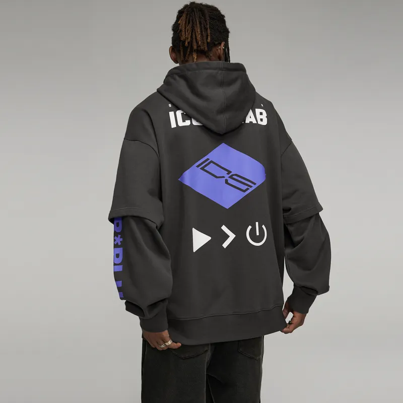 ICONS Lab Sweatshirts Unisex Washed Gray-6