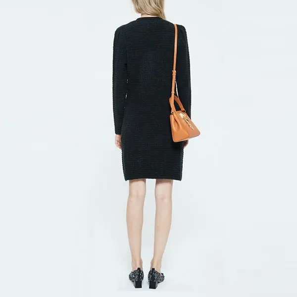 DKNY Long-Sleeved Dresses Women's Black-5