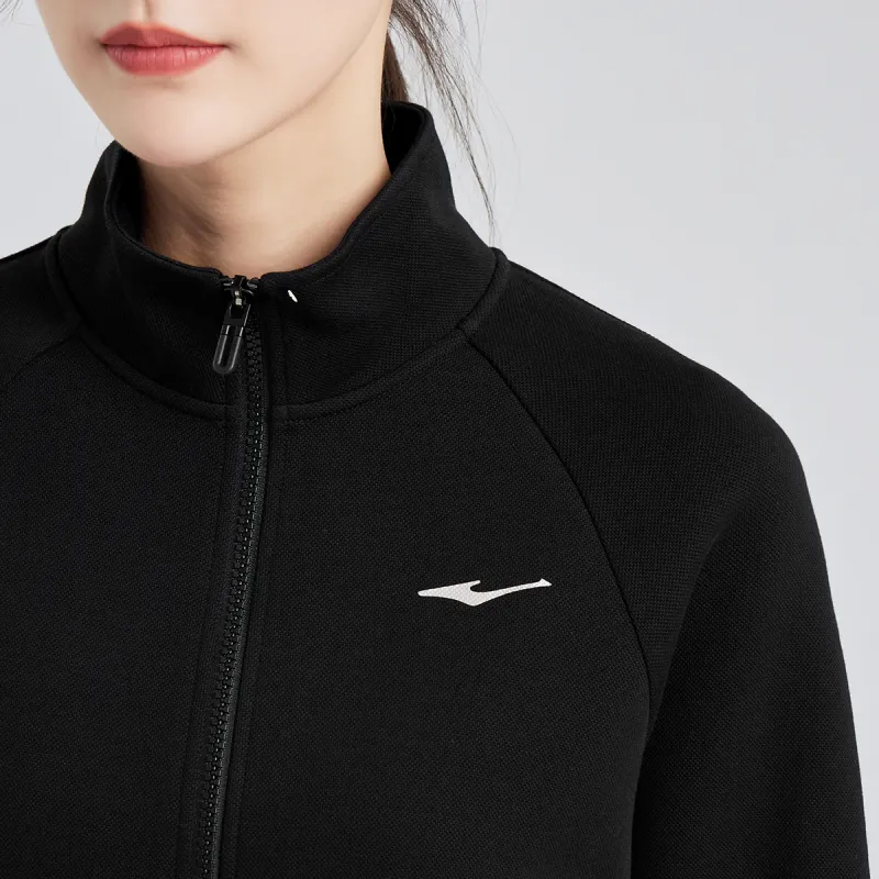 Erke Sweatshirts Women's Jet Black-2