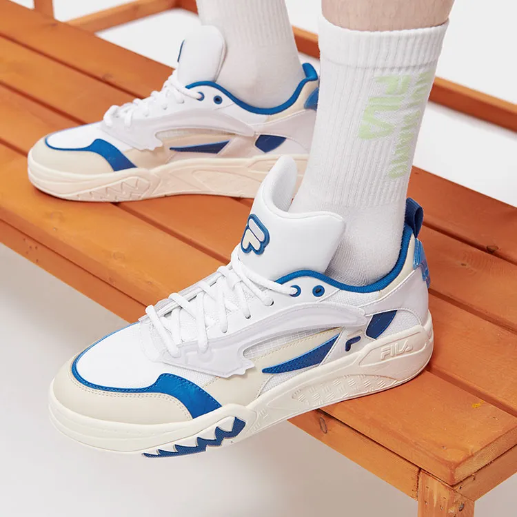 FILA FUSION Classic Basketball Shoes 'White Blue'-6