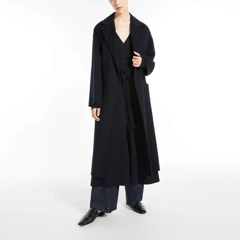 'S MAX MARA Coats Women's Dark Blue-2