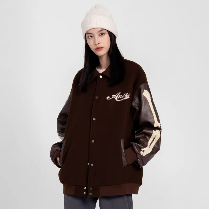 ALL NIGHT DAYS Baseball Jacket Fall Unisex-7